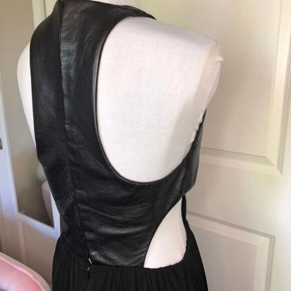 Katriel Designs Leather Cut-Out Dress Black - Picture 7 of 12